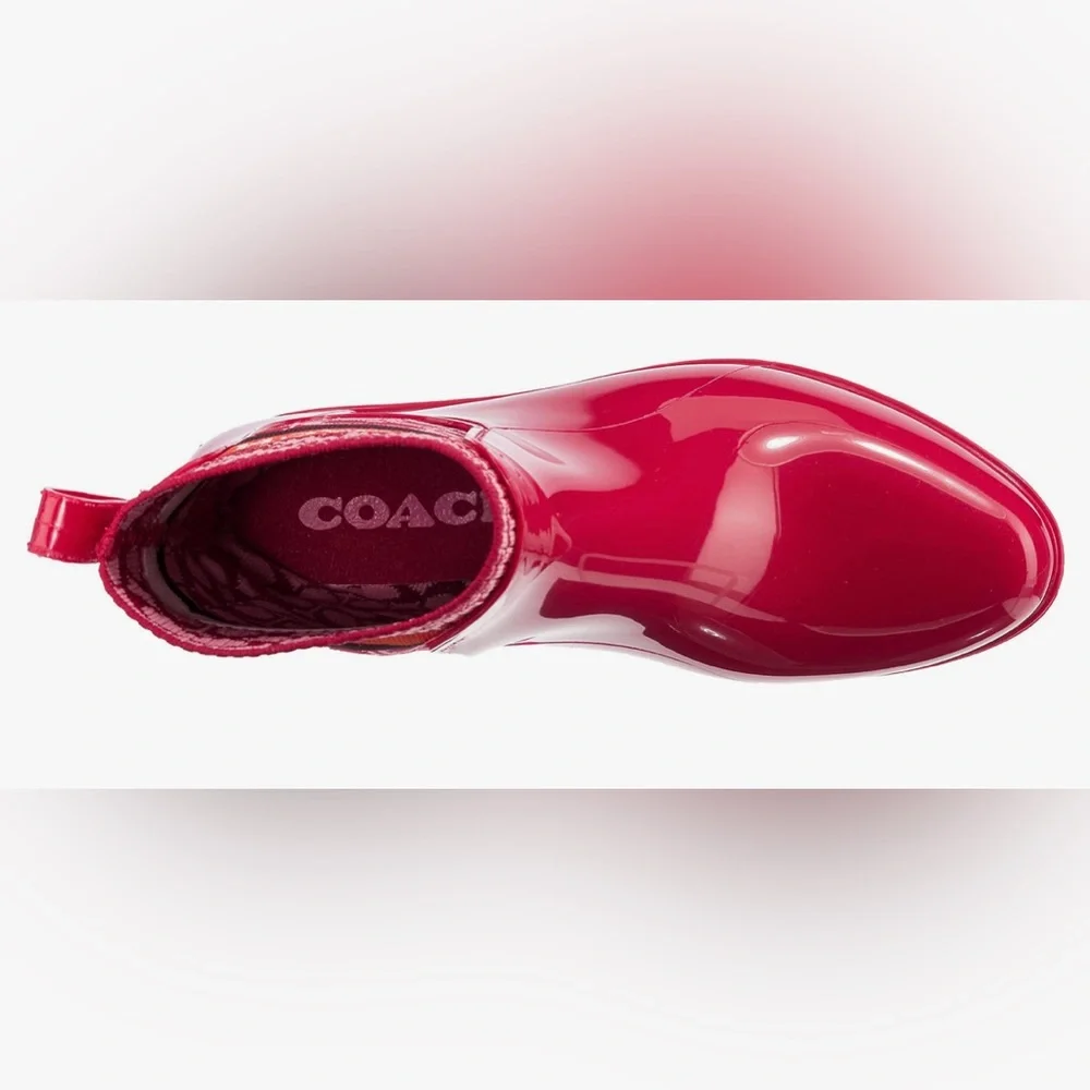 COPY - NWT COACH Rivington Rain Bootie, Available in red or white and multiple … - Picture 4 of 12